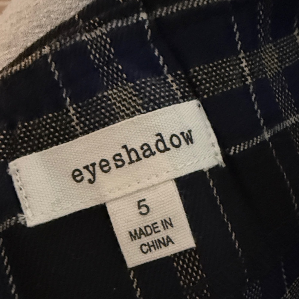 Navy and Black Plaid Pencil Skirt - Picture 2 of 2